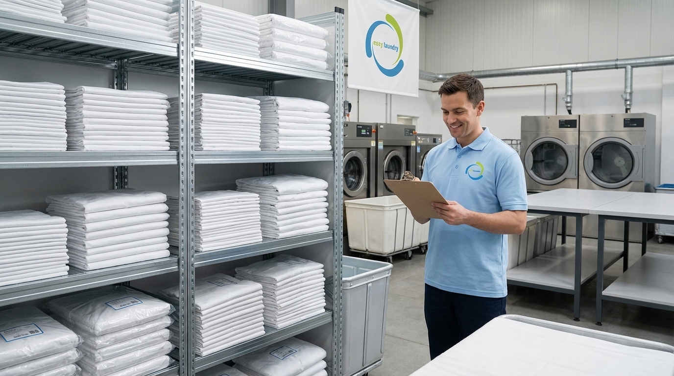 Professional commercial laundry service for hotels, restaurants and businesses